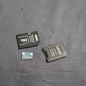 On Running Black and Blue MicroSD Card with Adapter